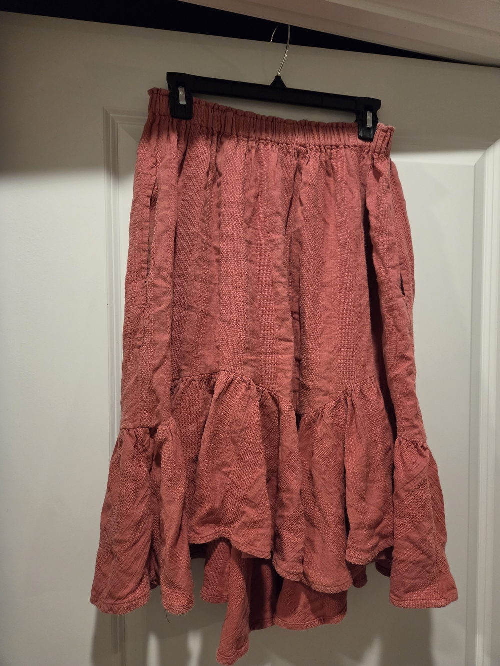 Free People Dusty Rose Midi-skirt- With Pockets! - Picture 2 of 3